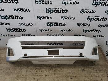 Бампер передний; без паркт.; без омыват. 52119-26800 для Toyota Hiace H 200 рест. 2010-2014 БУ; Оригинал; Р1, Мелкий дефект;