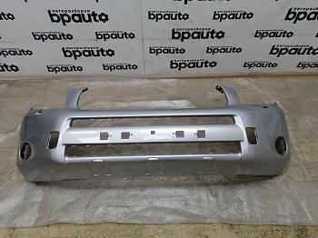 Бампер передний; без паркт.; под омыват. для Toyota Rav4 30 V 2.4 2006 - 2009 БУ; Оригинал; Р0, Хорошее; (1F7) Серебро металик