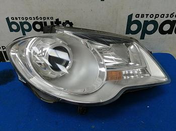 Фара галоген правая 1T1941006B для Volkswagen Touran I рест. 2006-2010 БУ; Оригинал; Р1, Мелкий дефект;