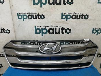 Решетка радиатора 86351-2W050 для Hyundai Santa Fe III 2012 - 2015 БУ; Оригинал; Р2, Удовлетворительное;