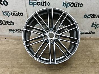 Диск литой, 22x10J, 5x130, ET48 9Y0601025BR0C6 для Porsche Cayenne III 2017-н.в. БУ; Оригинал; Р1, Мелкий дефект;