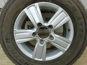 Диск литой, 18x8J, 5X150, ET60 42611-60670 для Toyota Land Cruiser БУ; Оригинал; Р1, Мелкий дефект;