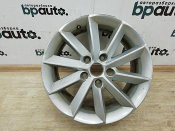 Диск литой, 16x7J, 5X114.3, ET45 3T0 601 025 R для Skoda БУ; Оригинал; Р1, Мелкий дефект;