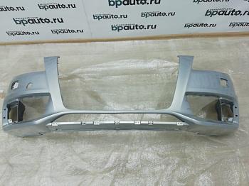 Бампер передний, S-line; без паркт.; под омыват. 8K0 807 437 D для Audi A4 B8 БУ; Оригинал; Р0, Хорошее; (LX7W) Серый