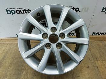 Диск литой, 16x6.5J, 5x114.3, ET45 42611-06590 для Toyota Camry БУ; Оригинал; Р2, Удовлетворительное;