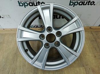 Диск литой, 16x6.5, 5X114.3, ET39 42611-0F120 для Toyota Verso I 2009- 2012 БУ; Оригинал; Р0, Хорошее;