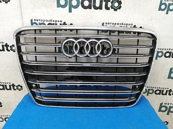 Решетка радиатора; под паркт. 4H0 853 651 G для Audi A8 III D4 2010-2014 БУ; Оригинал; Р2, Удовлетворительное;