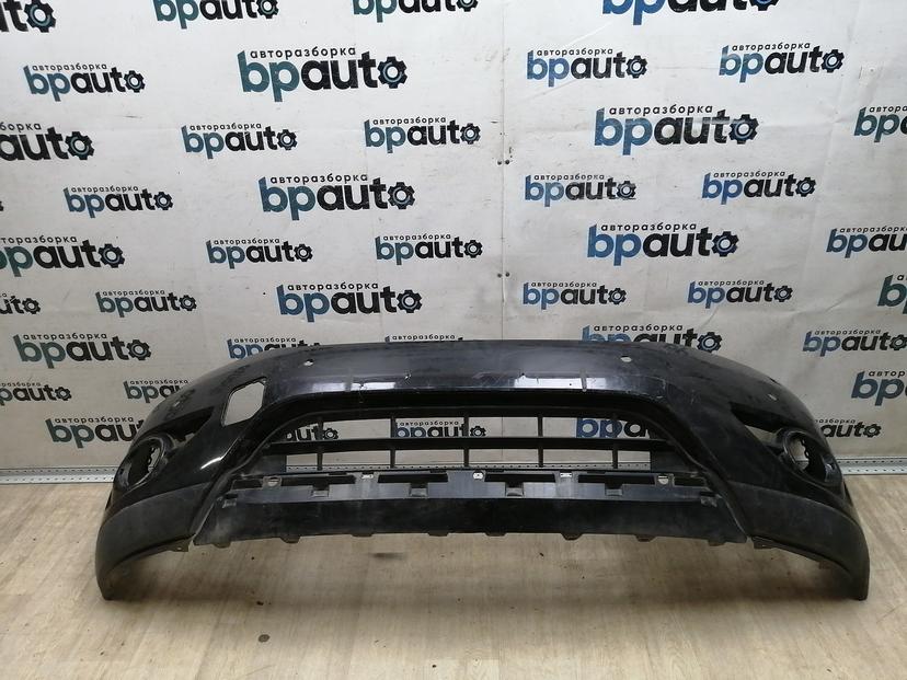 Бампер передний; под паркт.; под омыват. 62022-3KY0H для Nissan Pathfinder IV 2012-2017 БУ; Оригинал; Р1, Мелкий дефект;