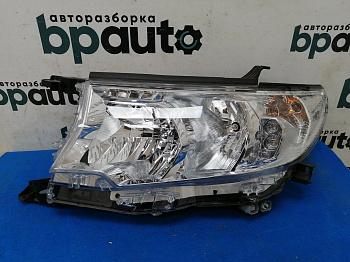 Фара галоген левая 81170-60N00 для Toyota Land Cruiser Prado 150 рест.2 2017- 2020 БУ; Оригинал; Р0, Хорошее;