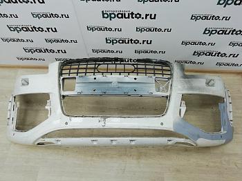Бампер передний, v6.0; под паркт. 4L0 807 437 F для Audi Q7 I рест. 2010-2015 БУ; Оригинал; Р1, Мелкий дефект;