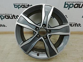 Диск литой, 17x7J, 5x112, ET48.5 A2054010800 7X44 для Mercedes-Benz C-klasse IV W205 2014-2018 БУ; Оригинал; Р1, Мелкий дефект;