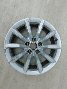 Диск литой, 17x7, 5x112, ET43 8U0 601 025 B для Audi Q3 БУ; Оригинал; Р2, Удовлетворительное;