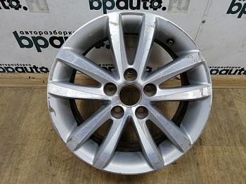 Диск литой, 14X6J 6Q0 601 025 AB для Volkswagen Polo БУ; Оригинал; Р2, Удовлетворительное;