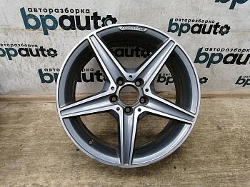 Диск литой передний AMG, 19x7.5J, 5x112, ET44 A2054011100 для Mercedes-Benz C-klasse IV W205 2014-2018 БУ; Оригинал; Р1, Мелкий дефект;