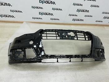 Бампер передний; под паркт.; под омыват. 4G0 807 437 AG для Audi A6 III C7 рест. Allroad 2014-н.в. БУ; Оригинал; Р0, Хорошее; (LZ9Y) Чёрный с перл.