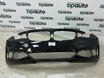 Бампер передний; под паркт.; под омыват. 5111 7 293806 для BMW 3 серия F34 БУ; Оригинал; Р0, Хорошее; (475) Черный перламутр {Black Sapfir}
