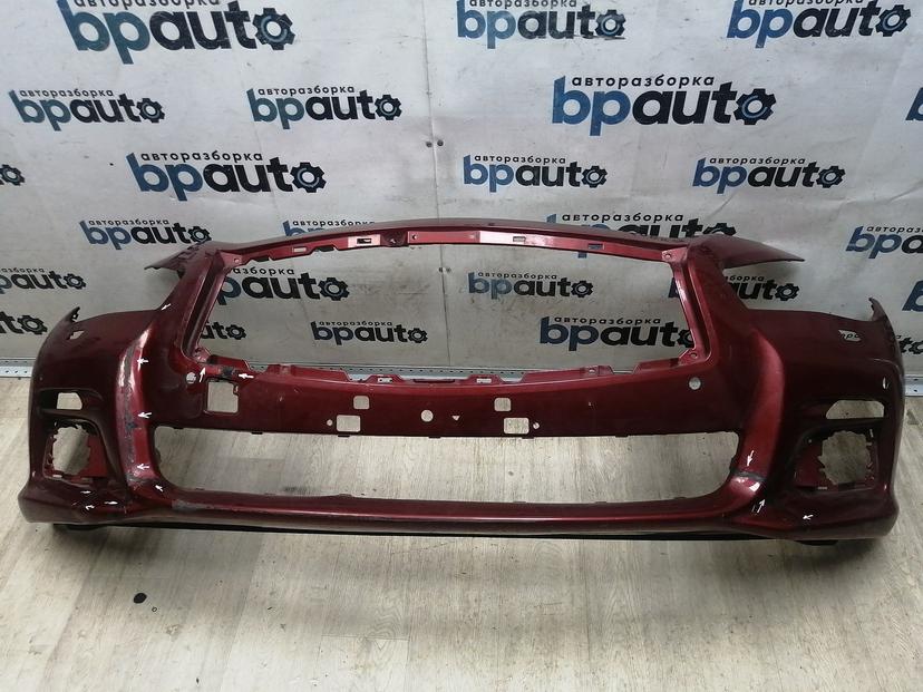 Бампер передний; под паркт.; под омыват. 62022-4HB0H для Infiniti Q50 2013-2017 БУ; Оригинал; Р2, Удовлетворительное;