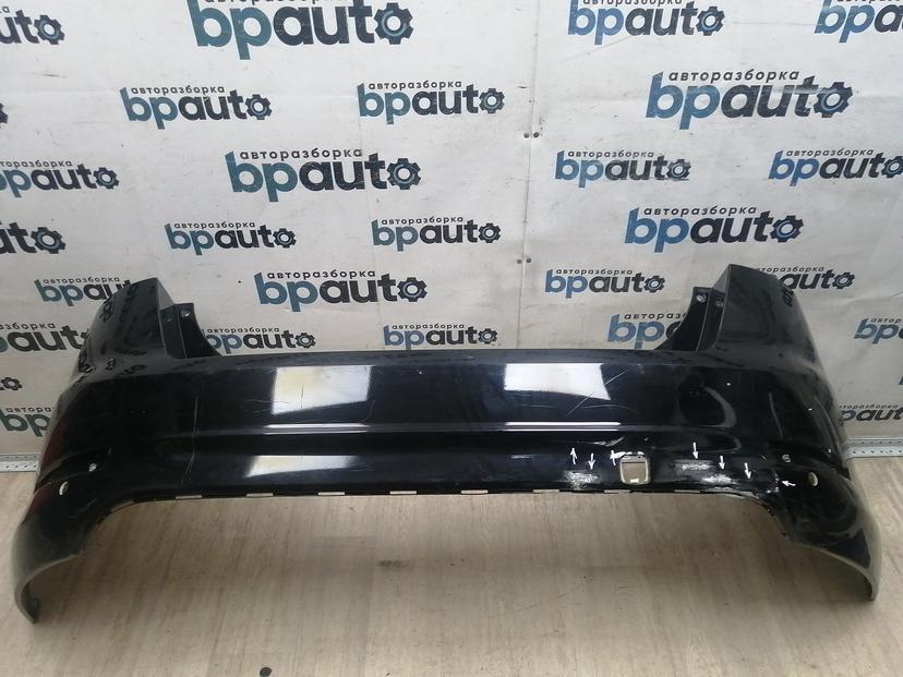 Бампер задний; под паркт. BS71-F17906 для Ford Mondeo Sedan IV рест. 2010- 2014 БУ; Оригинал; Р1, Мелкий дефект;
