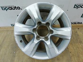 Диск литой, 17x7.5J, 6X139.7, ET25 42611-60790 для Toyota Land Cruiser Prado 150 2010 — 2013 БУ; Оригинал; Р1, Мелкий дефект;