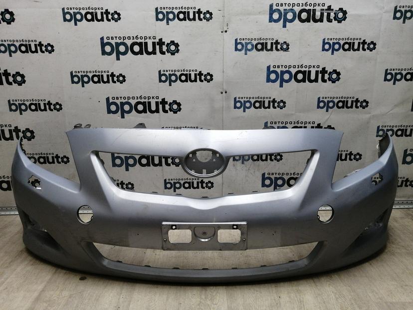 Бампер передний; без паркт.; под омыват. 52119 12A60 для Toyota Corolla 150 2006-2009 БУ; Оригинал; Р1, Мелкий дефект;