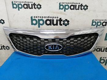 Решетка радиатора 86350-2P000 для Kia Sorento II 2009- 2012 БУ; Оригинал; Р1, Мелкий дефект;