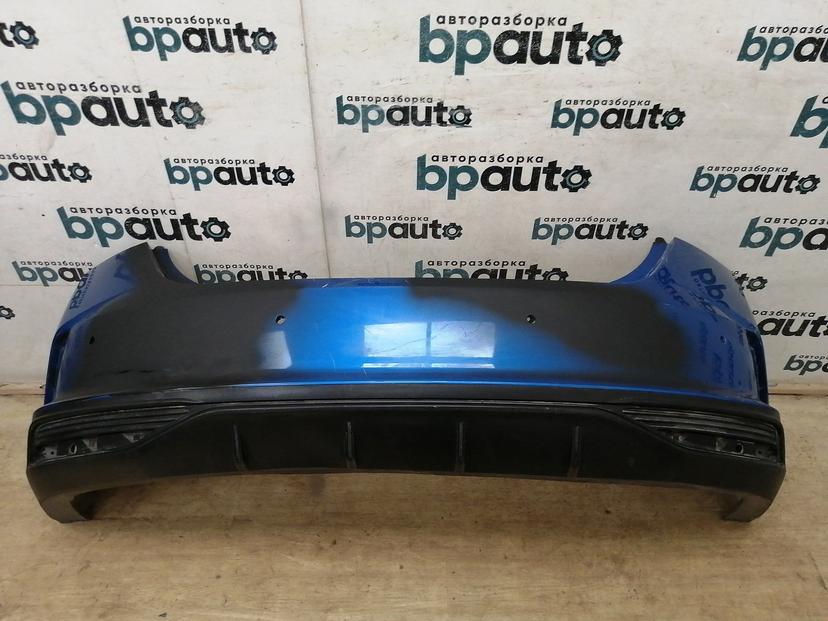 Бампер задний; под паркт. 86611-H5500 для Hyundai Solaris II рест. 2020- н.в. БУ; Оригинал; Р2, Удовлетворительное;