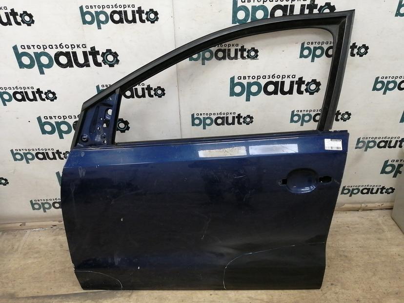Дверь передняя левая 6R4831055G для Volkswagen Polo V Hatchback 2009-2013 БУ; Оригинал; Р2, Удовлетворительное;