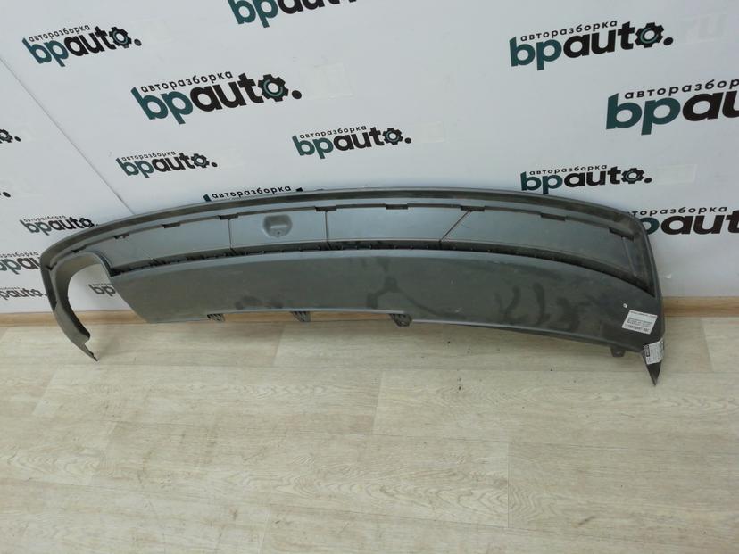 Юбка заднего бампера, S-line; без паркт. 8K0 807 521 J для Audi A4 IV B8 рест. Sedan 2011-2015 БУ; Оригинал; Р1, Мелкий дефект;
