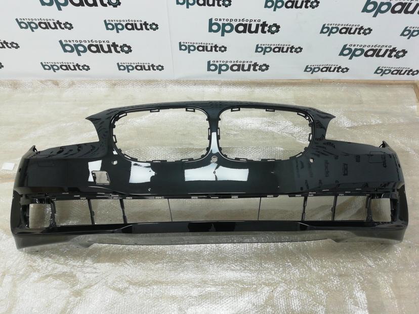Бампер передний, 7 отв.под датчики; под паркт.; под омыват. 5111 7 295295 для BMW 7 серия F01 F02 БУ; Оригинал; Р0, Хорошее; (475) Черный перламутр {Black Sapfir}