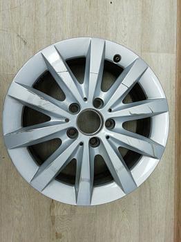 Диск литой, 16x6.5, 5x112, ET49 A2464010500 для Mercedes-Benz B-klasse II W246 2011-2014 БУ; Оригинал; Р2, Удовлетворительное;