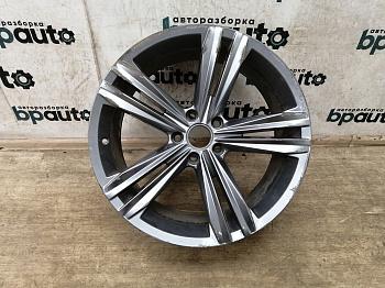 Диск литой, 19X8.5J, 5X112, ET38 5NA 601 025 E для Volkswagen Tiguan II 2016- 2020 БУ; Оригинал; Р2, Удовлетворительное;