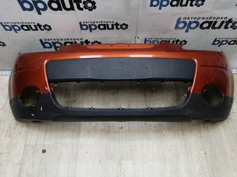 Бампер передний; без паркт.; без омыват. 96951900 для Chevrolet Spark II 2005-2009 БУ; Оригинал; Р2, Удовлетворительное;