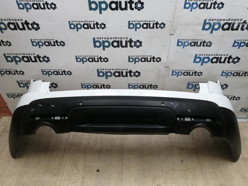 Бампер задний; под паркт. BB53-17D781-A для Ford Explorer V 2011-2015 БУ; Оригинал; Р1, Мелкий дефект;