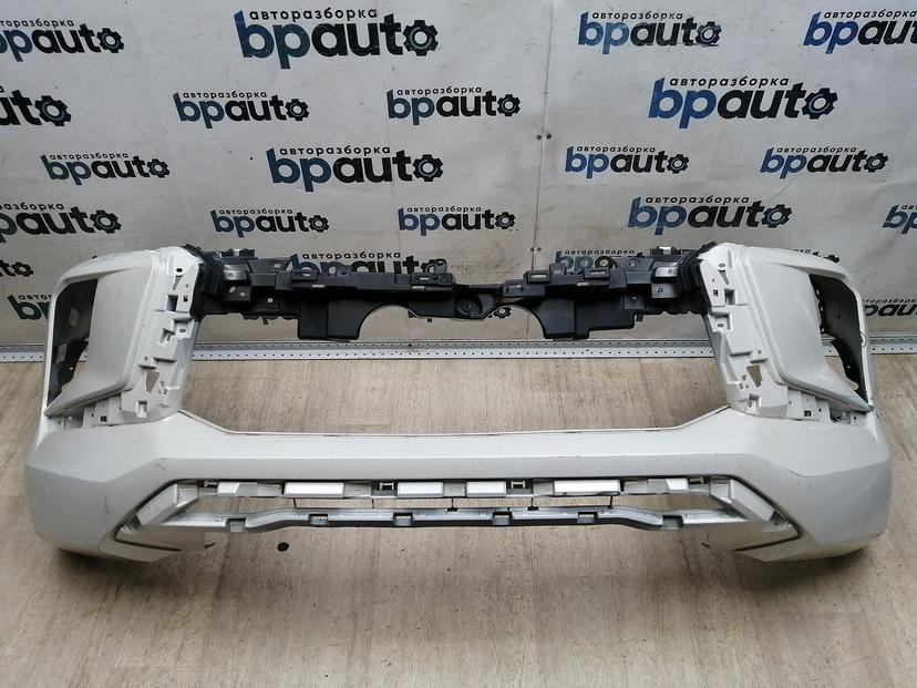 Бампер передний; без паркт.; без омыват. 6400J511ZZ для Mitsubishi Pajero Sport III рест. 2019-н.в. БУ; Оригинал; Р2, Удовлетворительное;