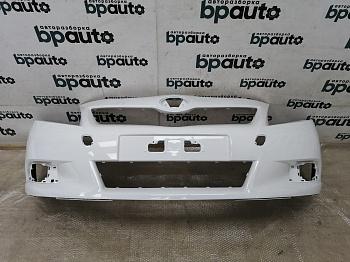 Бампер передний; без паркт.; под омыват. 52119-0F090 для Toyota Verso I 2009- 2012 БУ; Оригинал; Р0, Хорошее; (040) Белый