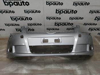 Бампер передний; без паркт.; под омыват. 52119-05190 для Toyota Avensis БУ; Оригинал; Р0, Хорошее; (1F7) Серебро металик