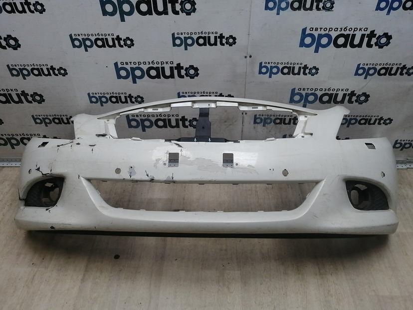 Бампер передний, после 2010г; под паркт.; под омыват. 62022-1NF0H для Infiniti G 2006-2013 БУ; Оригинал; Р2, Удовлетворительное;